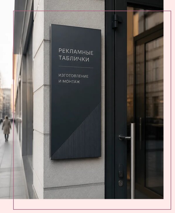 Рекламные таблички в Саянске по цене от 4578 р. | Аванза-Сск
