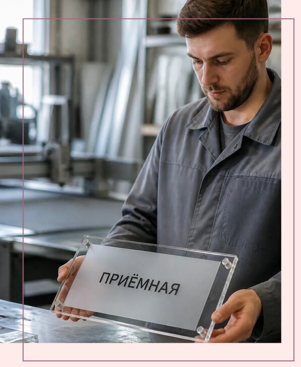 Таблички из оргстекла на заказ в Саянске от 3968 р. | Аванза-Сск