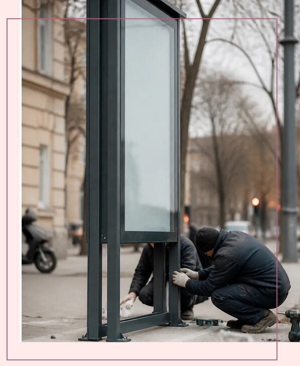 Изготовление уличных информационных стендов в Саянске